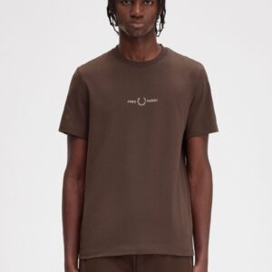 Embroidered T-Shirt Burnt Tobacco