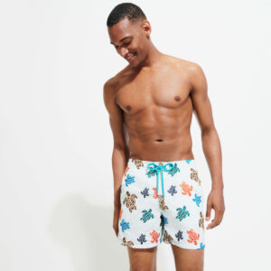 Men Embroidered Swim Trunks Ronde Des Tortues - Limited Edition