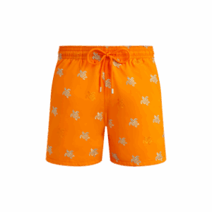 Men Swim Shorts Embroidered Micro Ronde des Tortues Diagonale - Limited Edition