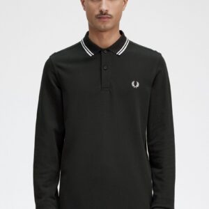The Fred Perry ShirtM3636 Night Green / Snow White / Snow White