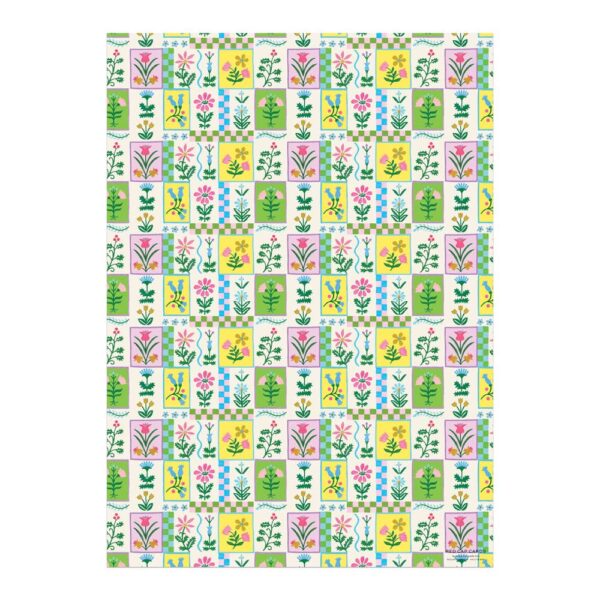 vintage floral wrapping paper