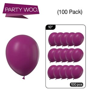 Party Decorative Balloons 100 pcs 10 inch Dark Purple Balloons