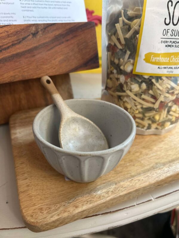 mini white decorative bowl