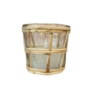 glass woven vase