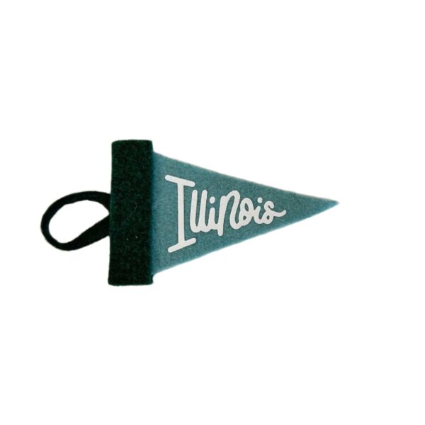 Mini Felt Pennant - Winter Blues