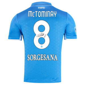 SSC Napoli Home Match Shirt 2024/2025 Autographed by McTominay