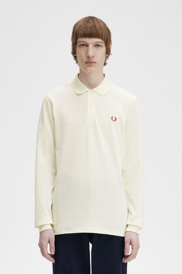 The Fred Perry ShirtM6006 Ecru Whisky Brown