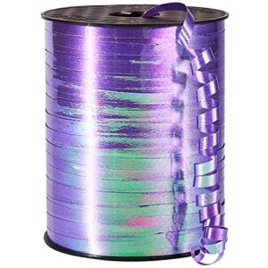 Purple Iridescent Curling Ribbon for Crafts