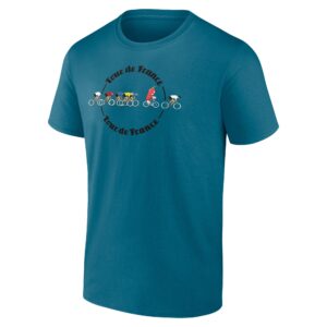 T-Shirt Tour de France Circle Cyclist Graphique
