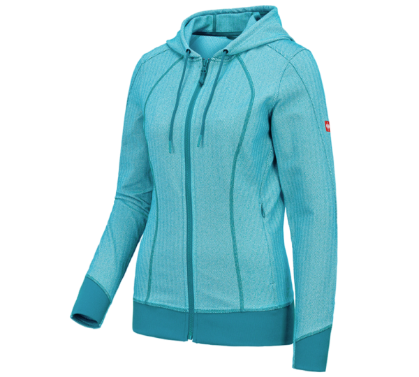 e.s. Functional hooded jacket herringbone, ladies'