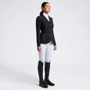 Cavalleria Toscana Women's Competition jacket with zip with inserts in technical mesh.
