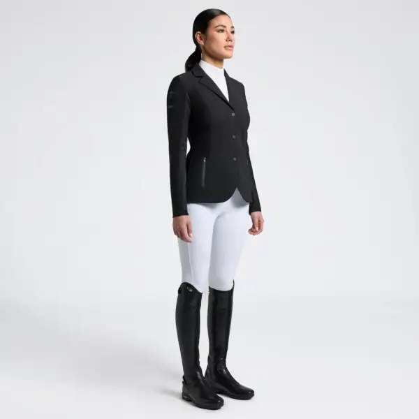 Cavalleria Toscana Women's Competition jacket with zip with inserts in technical mesh.