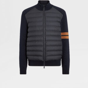 Navy Blue High Performance™ Wool Cardigan