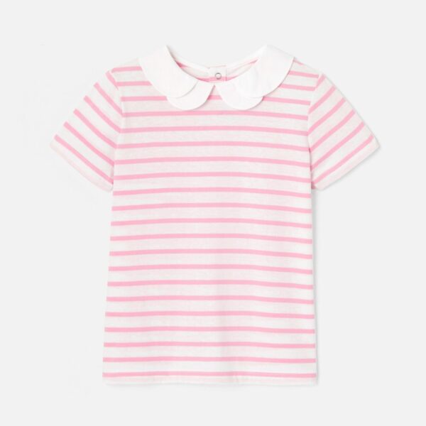 Girl striped polo shirt