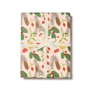 festive holiday wrap single sheet