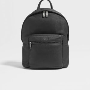 Black Deerskin Hoodie Backpack