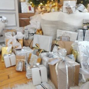 Silver Glitter Curling Ribbon for Decorations