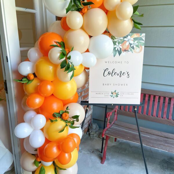Boho Yellow and Orange Balloons 140 Pcs - Image 4