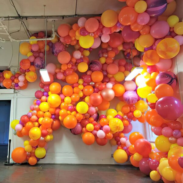 Boho Yellow and Orange Balloons 140 Pcs - Image 5