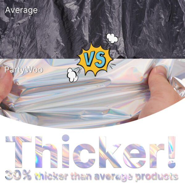 metallic silver foil tablecloth set - Image 5