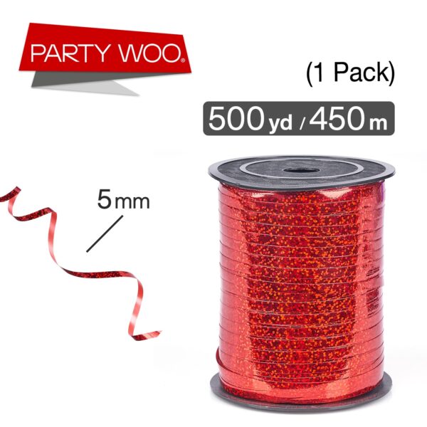 Red Curling Ribbon for Crafts - Image 3