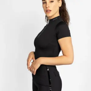 Short Sleeve Base Layer (Black/Silver)