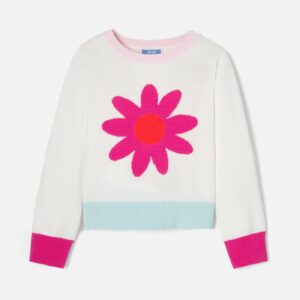 Girl intarsia sweater