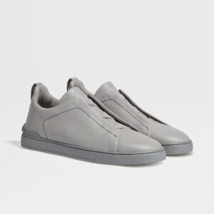 Grey Mélange Deerskin Triple Stitch™ Sneakers