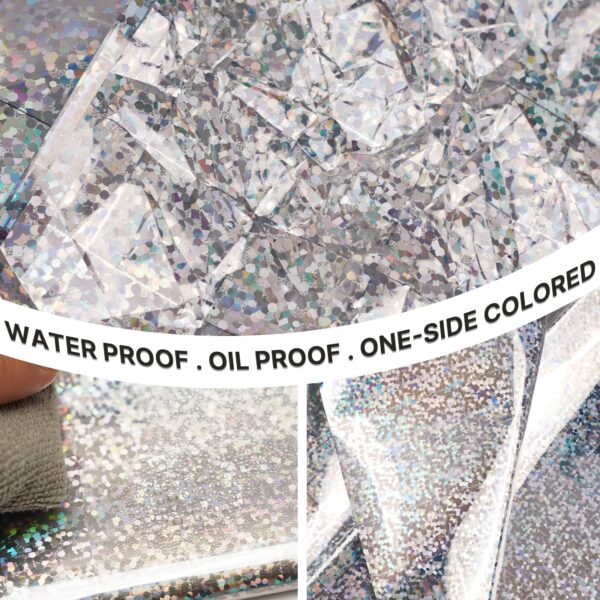 Metallic Iridescent Rectangle Tablecloth Set - Image 4