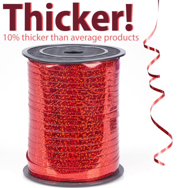 Red Curling Ribbon for Crafts - Image 5