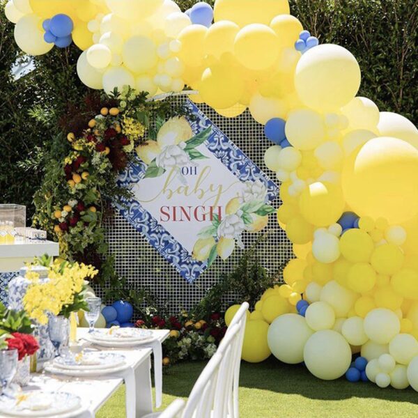 Pastel Yellow and White Balloons Assorted Sizes - Image 5