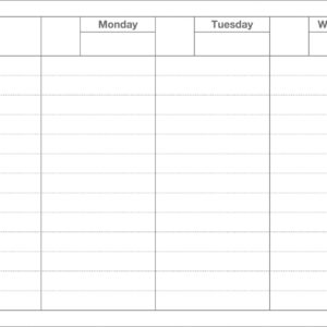 Weekly Schedule Planner Dark Green