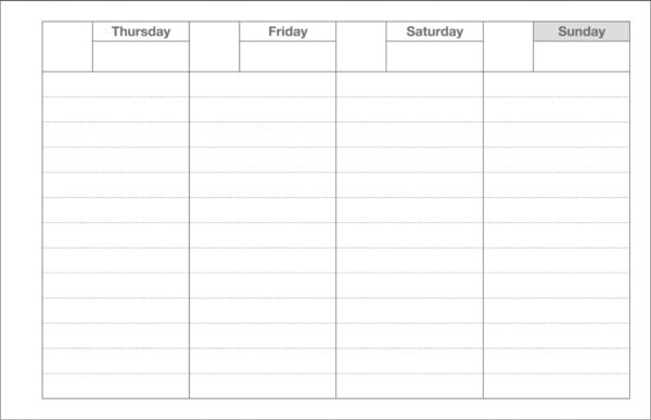 Weekly Schedule Planner Neo