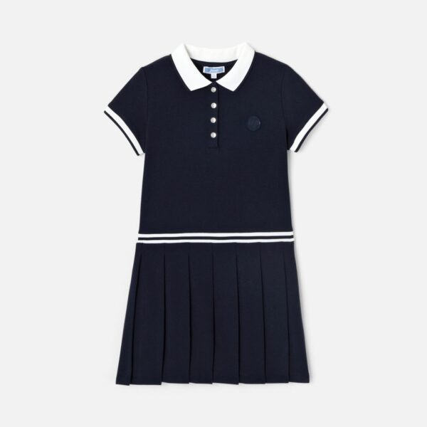 Girl dress in cotton piqué