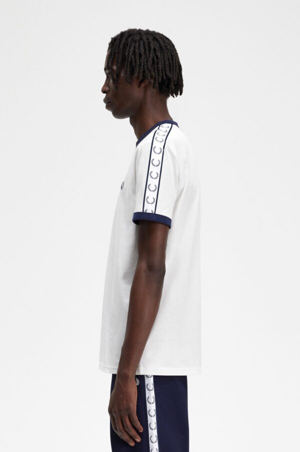 Taped Ringer T-Shirt Snow White