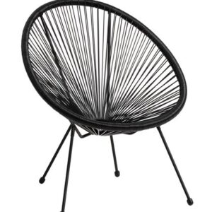 Lounge chair UBBERUP black