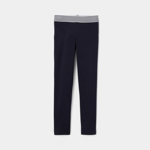 Girl cotton piqué leggings