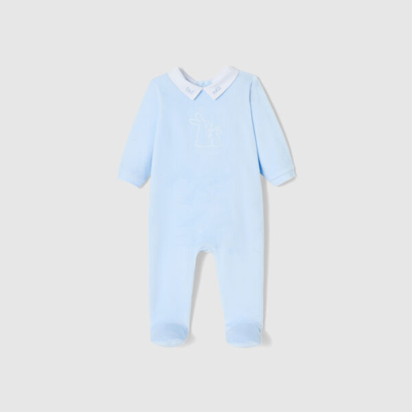 Baby boy velvet pyjamas