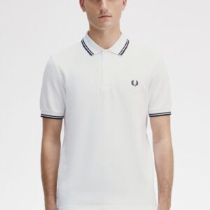 The Fred Perry ShirtM3600 White / Black / Black