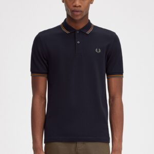 The Fred Perry ShirtM3600 Navy / Nut Flake / Field Green