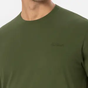 Man military green t-shirt Arnott with St. Barth embroidery