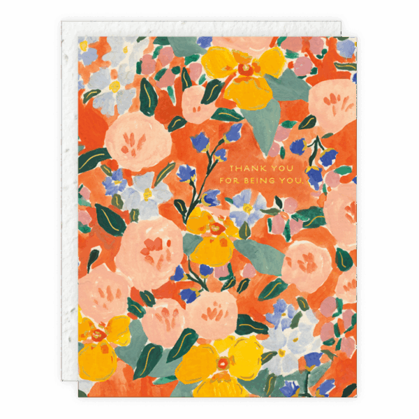 Colorful Floral Greeting Card