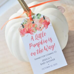 Baby Shower Favor Tags Set of 12
