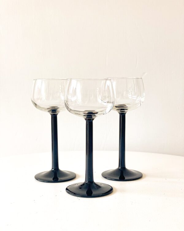 Black Stem Aperitif Glasses (10 available) - Image 3