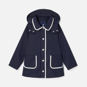 Girl hooded raincoat