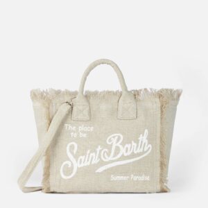 Colette linen beige handbag