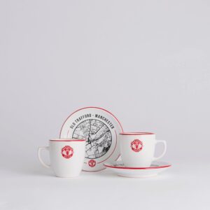 Manchester United Espresso Gift Set White