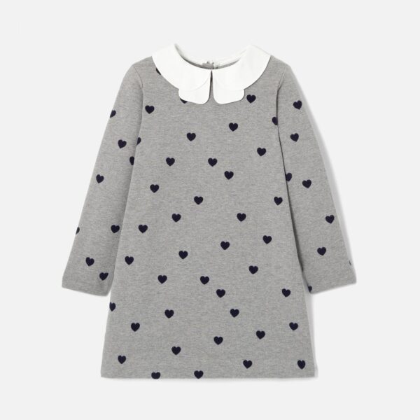 Girl heart pattern dress