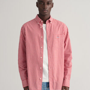 Regular Fit Gingham Poplin Shirt