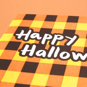 Halloween Plaid Print